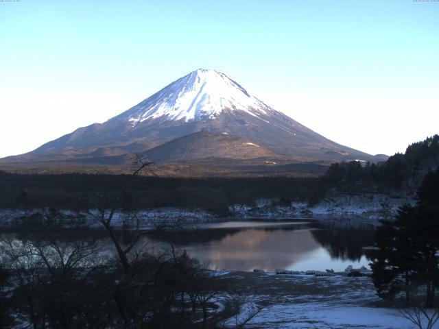 精進湖からの富士山