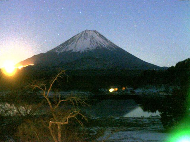 精進湖からの富士山