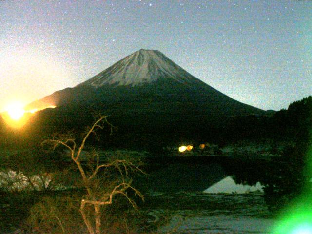 精進湖からの富士山
