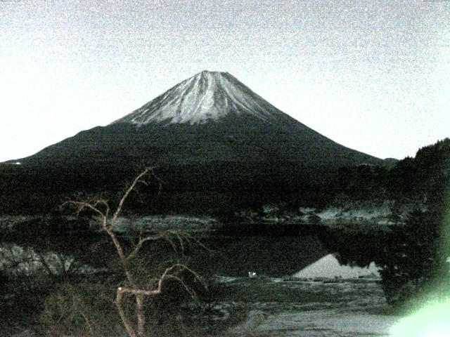 精進湖からの富士山