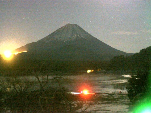 精進湖からの富士山
