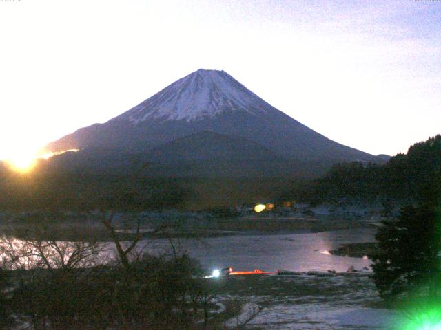 精進湖からの富士山