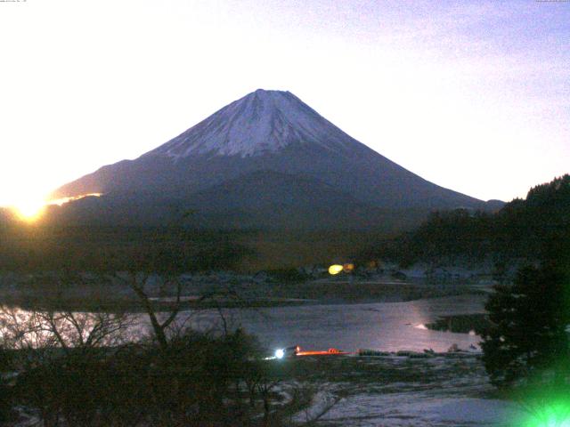 精進湖からの富士山