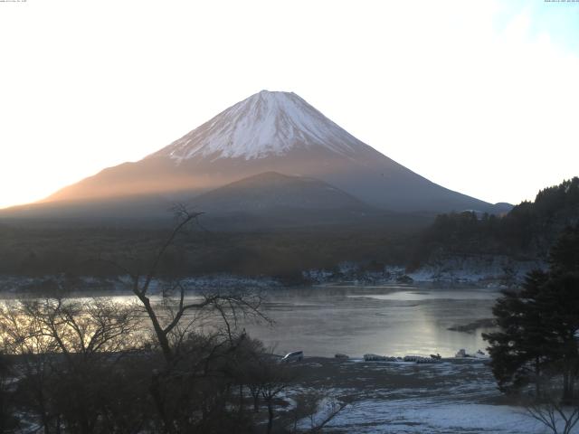 精進湖からの富士山
