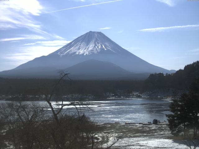 精進湖からの富士山