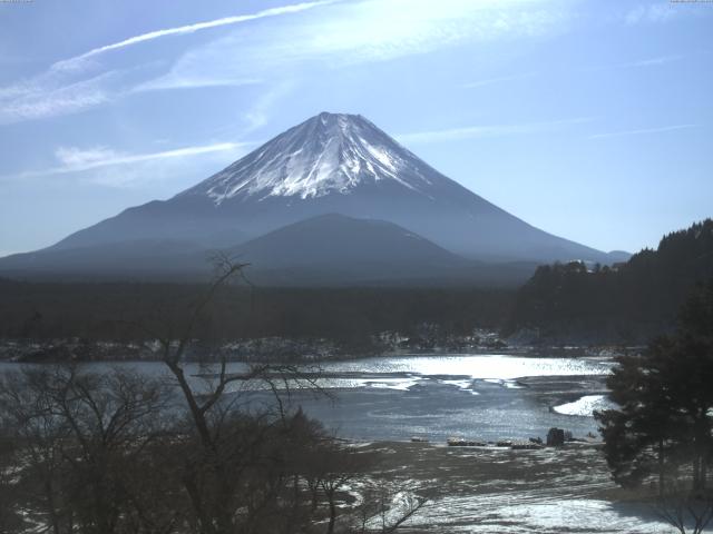 精進湖からの富士山