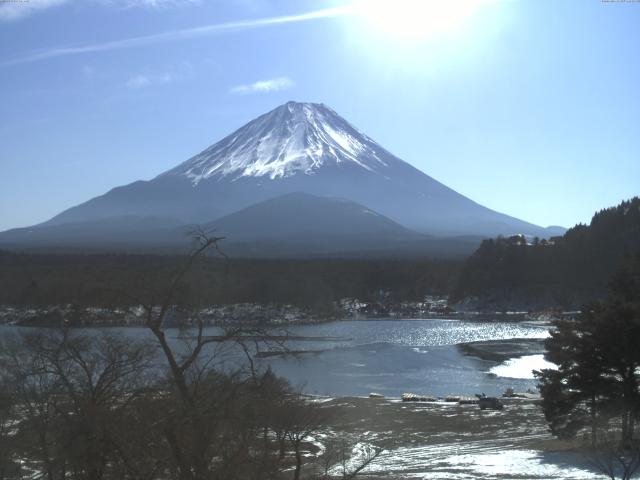 精進湖からの富士山