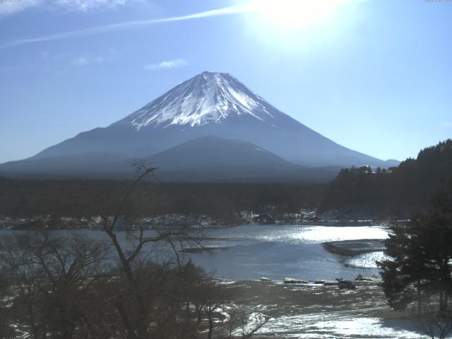 精進湖からの富士山