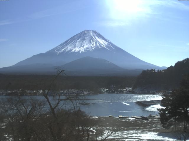 精進湖からの富士山