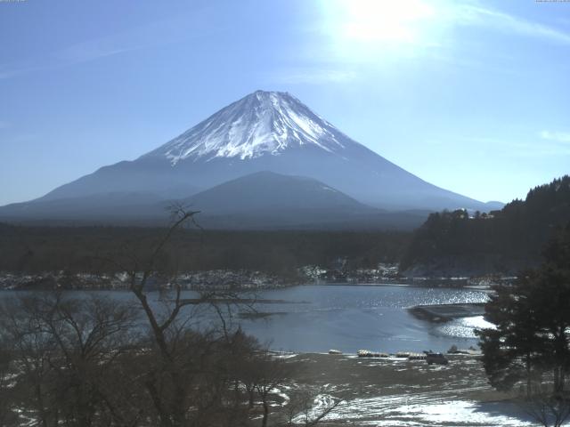 精進湖からの富士山