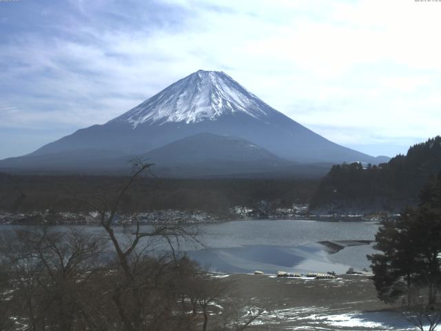 精進湖からの富士山