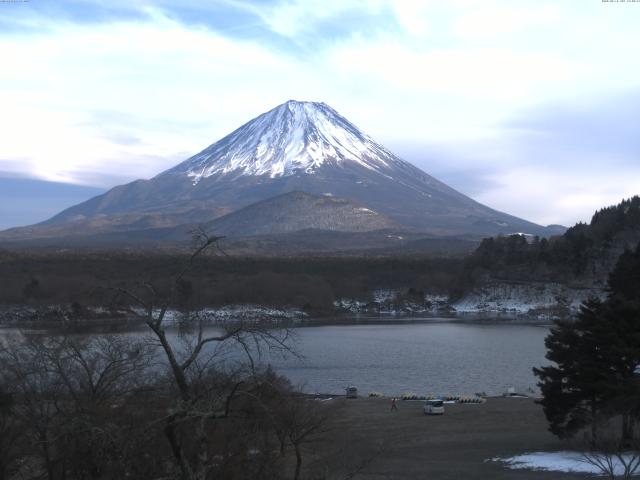 精進湖からの富士山
