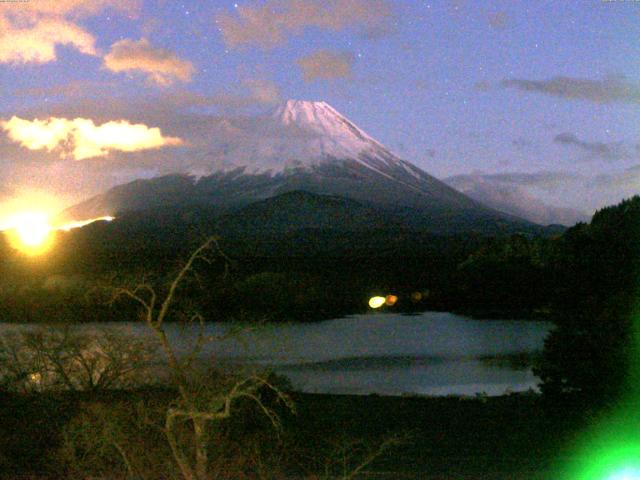 精進湖からの富士山