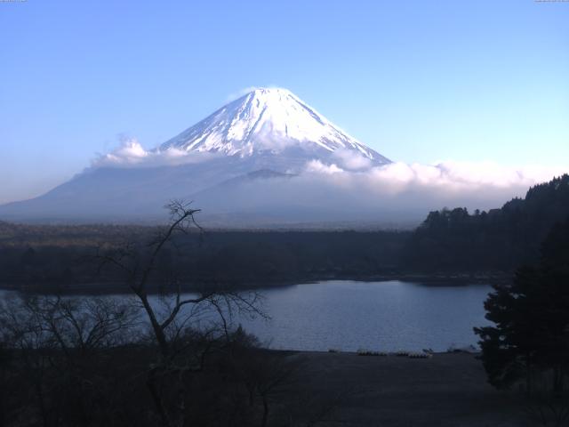 精進湖からの富士山