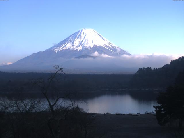 精進湖からの富士山