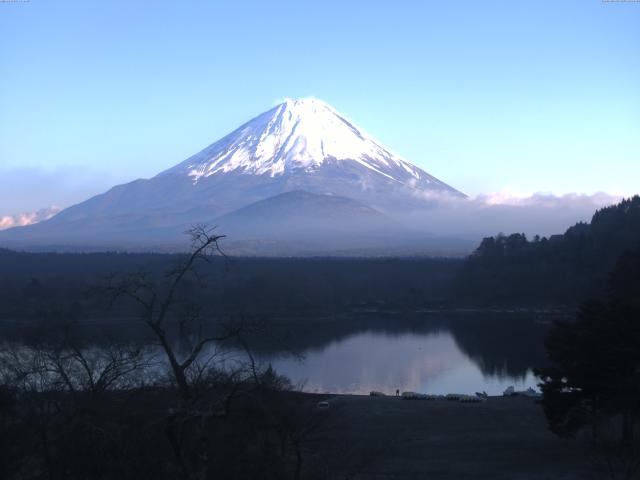 精進湖からの富士山