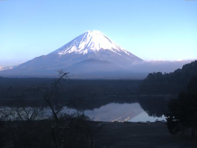 精進湖からの富士山