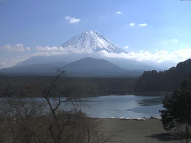 精進湖からの富士山