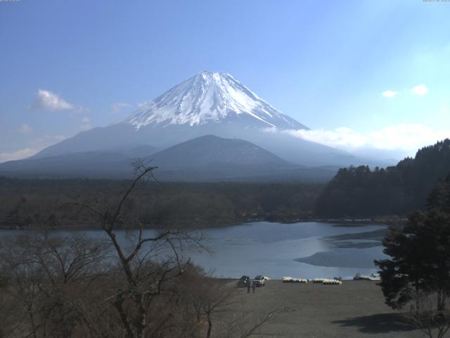 精進湖からの富士山
