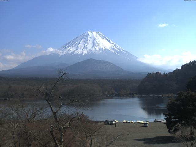 精進湖からの富士山