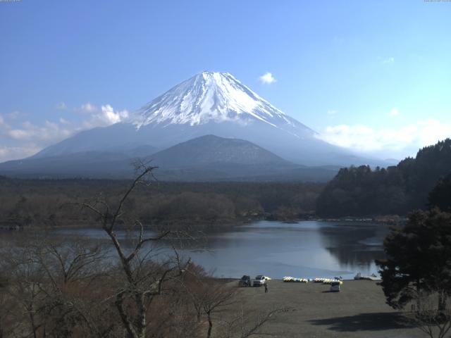 精進湖からの富士山