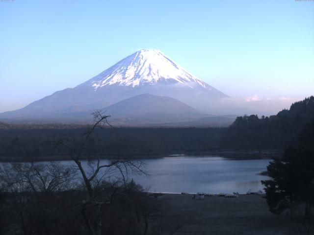 精進湖からの富士山
