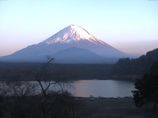 精進湖からの富士山
