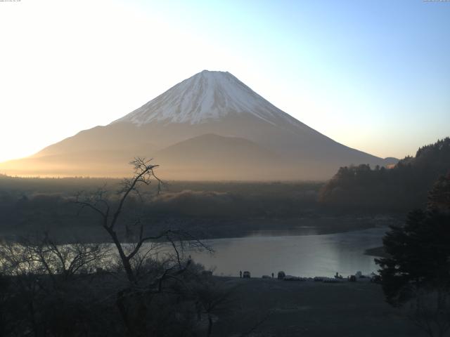 精進湖からの富士山