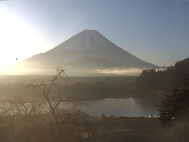 精進湖からの富士山