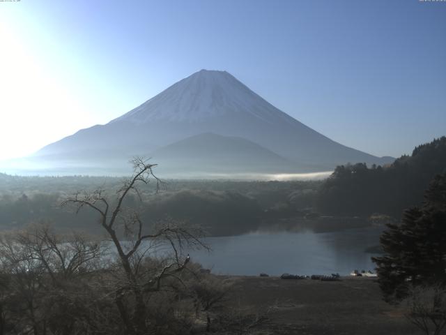 精進湖からの富士山