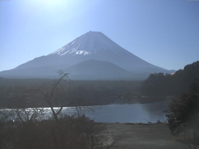 精進湖からの富士山
