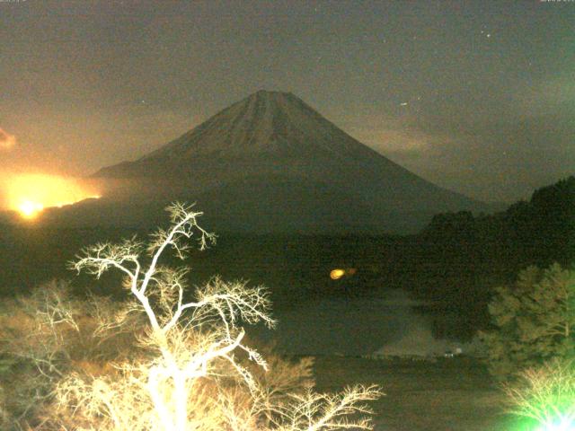 精進湖からの富士山