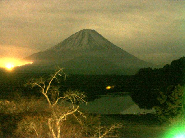 精進湖からの富士山
