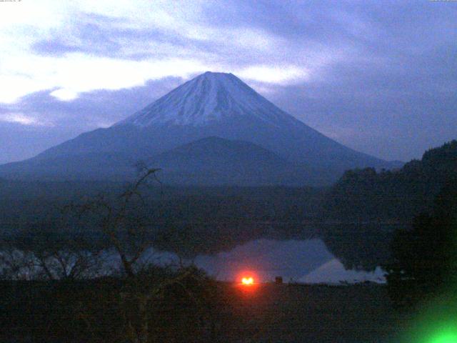 精進湖からの富士山