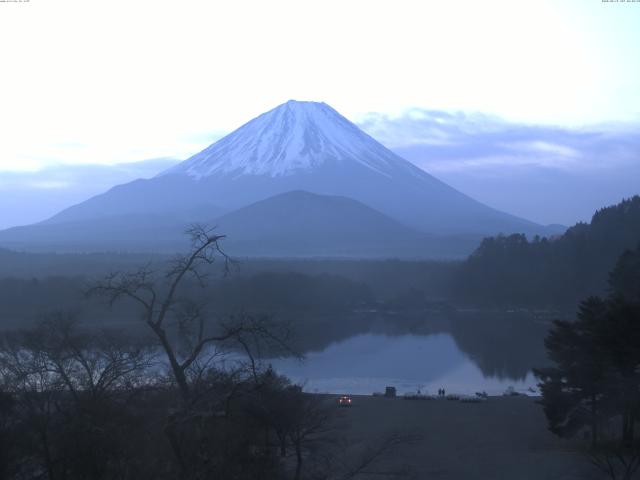 精進湖からの富士山