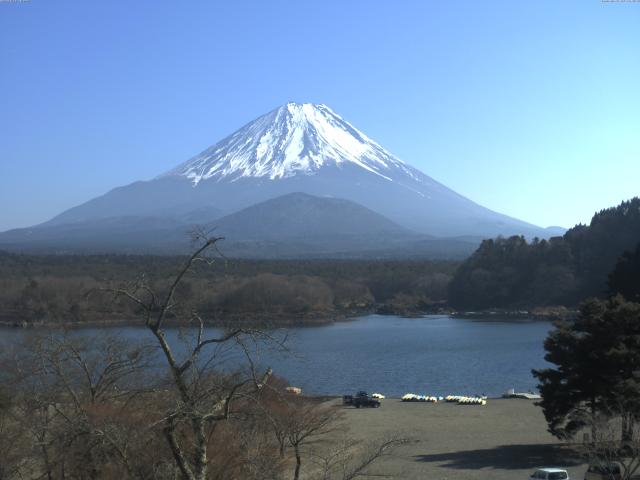 精進湖からの富士山