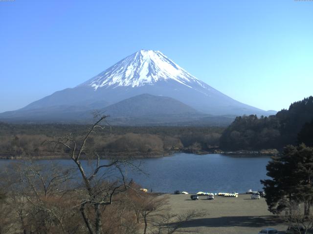 精進湖からの富士山