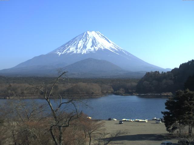 精進湖からの富士山