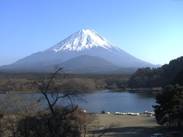 精進湖からの富士山