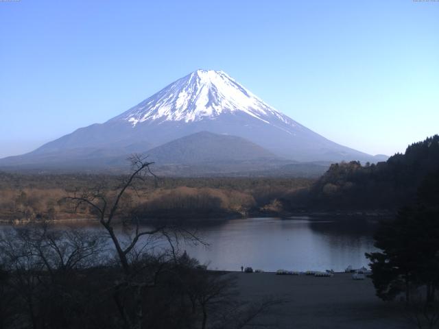 精進湖からの富士山