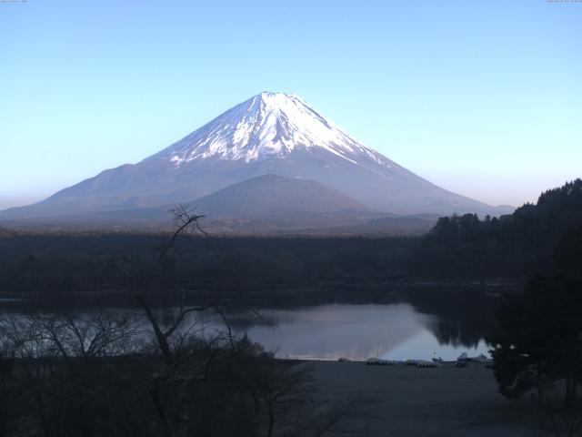 精進湖からの富士山