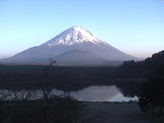 精進湖からの富士山
