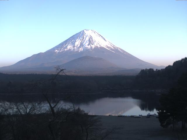 精進湖からの富士山