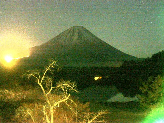 精進湖からの富士山