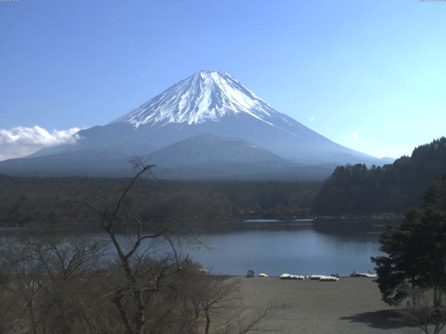 精進湖からの富士山