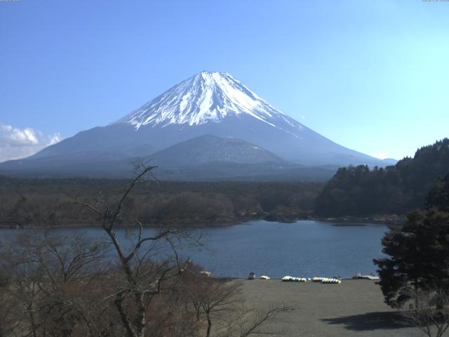 精進湖からの富士山