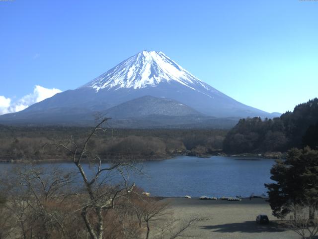 精進湖からの富士山
