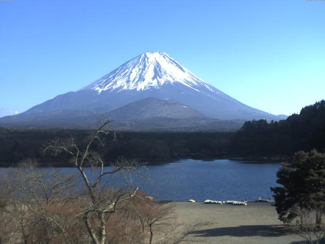 精進湖からの富士山