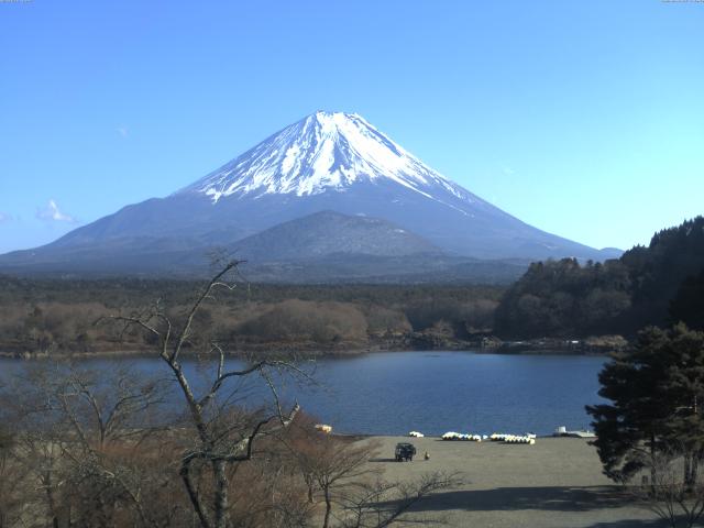 精進湖からの富士山