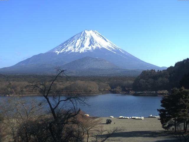 精進湖からの富士山